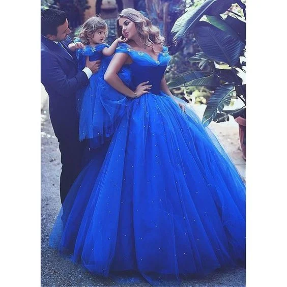 Women Fashion Princess 2025 Royal Blue Quinceanera Dresses Ball Gown Tulle Sweet 16 Dresses Women Fashion Princess 2025 Royal Blue Quinceanera Dresses Ball Gown Tulle Sweet 16 Dresses