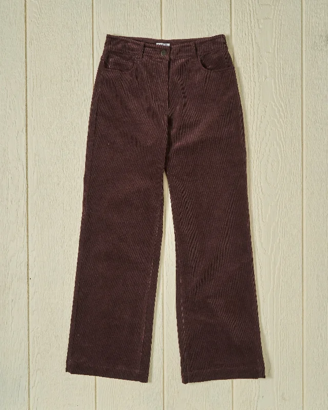 Women's Transitional Attire Women's Five Pocket Pant in Brown Corduroy